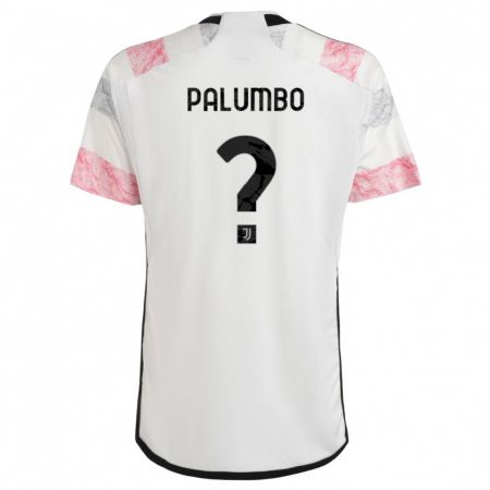 Kandiny Niño Camiseta Martin Palumbo #0 Blanco Rosa 2ª Equipación 2023/24 La Camisa Chile