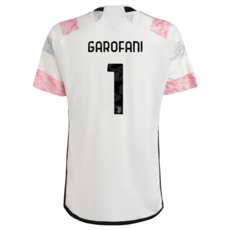 Kandiny Niño Camiseta Giovanni Garofani #1 Blanco Rosa 2ª Equipación 2023/24 La Camisa Chile