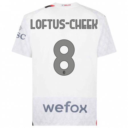 Kandiny Niño Camiseta Ruben Loftus-Cheek #8 Blanco 2ª Equipación 2023/24 La Camisa Chile