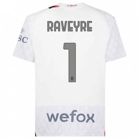 Kandiny Niño Camiseta Noah Raveyre #1 Blanco 2ª Equipación 2023/24 La Camisa Chile