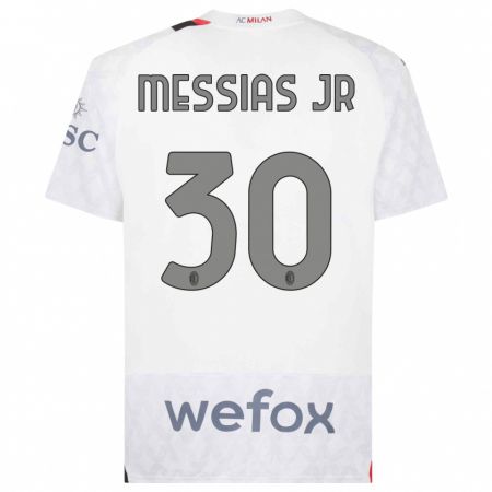 Kandiny Niño Camiseta Junior Messias #30 Blanco 2ª Equipación 2023/24 La Camisa Chile