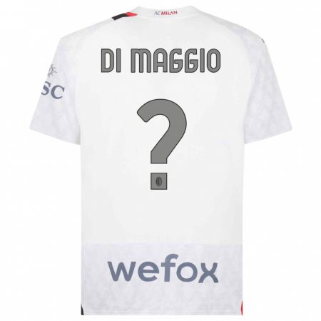 Kandiny Niño Camiseta Simone Di Maggio #0 Blanco 2ª Equipación 2023/24 La Camisa Chile