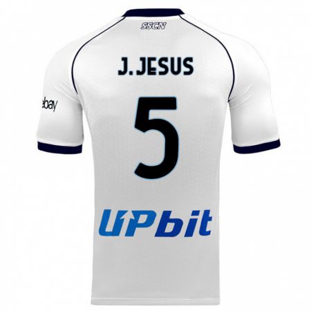 Kandiny Niño Camiseta Juan Jesus #5 Blanco 2ª Equipación 2023/24 La Camisa Chile