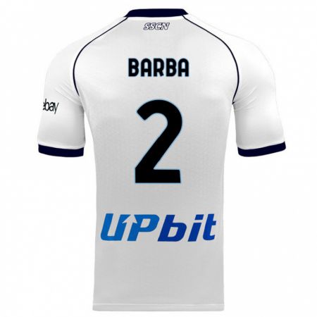 Kandiny Niño Camiseta Benedetto Barba #2 Blanco 2ª Equipación 2023/24 La Camisa Chile