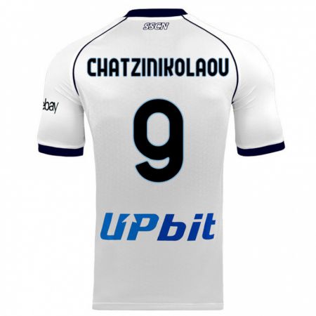 Kandiny Niño Camiseta Despoina Chatzinikolaou #9 Blanco 2ª Equipación 2023/24 La Camisa Chile