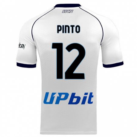 Kandiny Niño Camiseta Ciro Pinto #12 Blanco 2ª Equipación 2023/24 La Camisa Chile