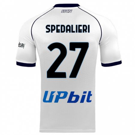 Kandiny Niño Camiseta Johnatan Andrea Spedalieri #27 Blanco 2ª Equipación 2023/24 La Camisa Chile