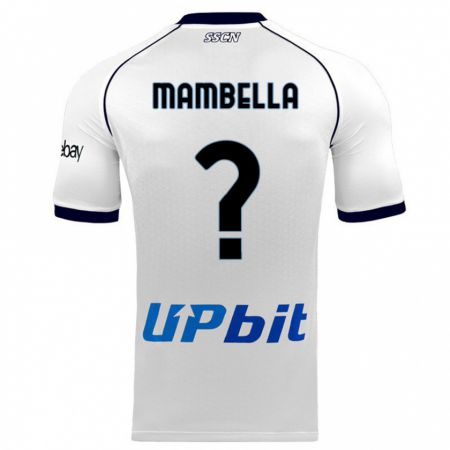 Kandiny Niño Camiseta Andrea Mambella #0 Blanco 2ª Equipación 2023/24 La Camisa Chile