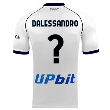 Kandiny Niño Camiseta Nicola Dalessandro #0 Blanco 2ª Equipación 2023/24 La Camisa Chile