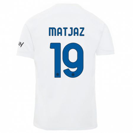 Kandiny Niño Camiseta Samo Matjaz #19 Blanco 2ª Equipación 2023/24 La Camisa Chile