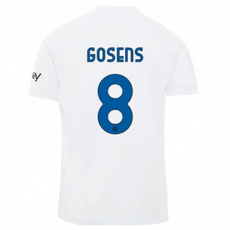 Kandiny Niño Camiseta Robin Gosens #8 Blanco 2ª Equipación 2023/24 La Camisa Chile