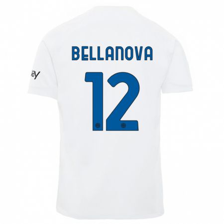 Kandiny Niño Camiseta Raoul Bellanova #12 Blanco 2ª Equipación 2023/24 La Camisa Chile