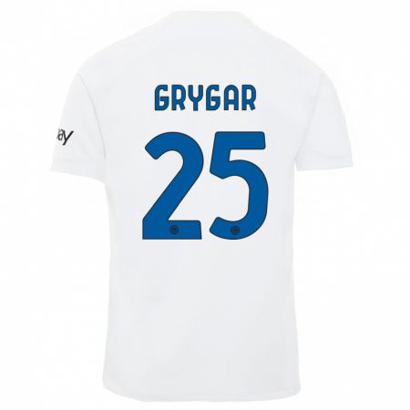 Kandiny Niño Camiseta Samuel Grygar #25 Blanco 2ª Equipación 2023/24 La Camisa Chile
