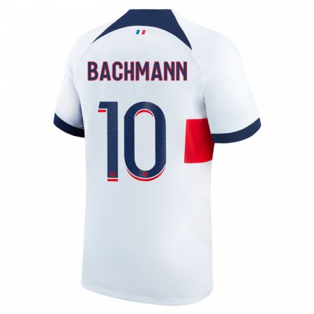 Kandiny Niño Camiseta Ramona Bachmann #10 Blanco 2ª Equipación 2023/24 La Camisa Chile