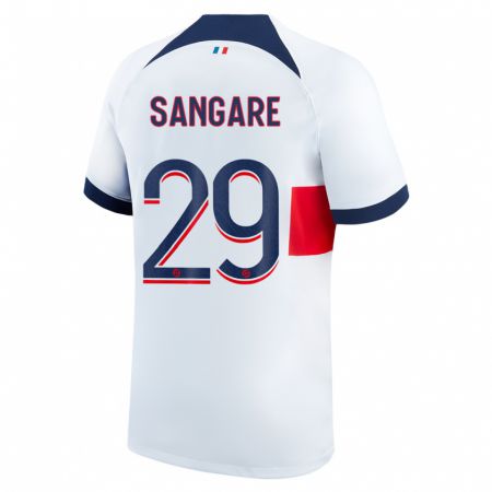 Kandiny Niño Camiseta Hawa Sangare #29 Blanco 2ª Equipación 2023/24 La Camisa Chile