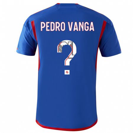 Kandiny Niño Camiseta Emerson Pedro Vanga #0 Azul Rojo 2ª Equipación 2023/24 La Camisa Chile