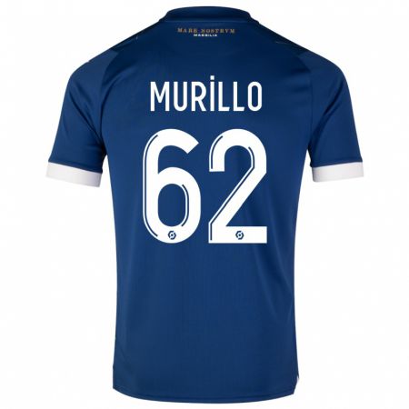 Kandiny Niño Camiseta Amir Murillo #62 Azul Oscuro 2ª Equipación 2023/24 La Camisa Chile