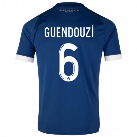 Kandiny Niño Camiseta Matteo Guendouzi #6 Azul Oscuro 2ª Equipación 2023/24 La Camisa Chile