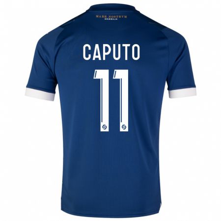 Kandiny Niño Camiseta Cindy Caputo #11 Azul Oscuro 2ª Equipación 2023/24 La Camisa Chile