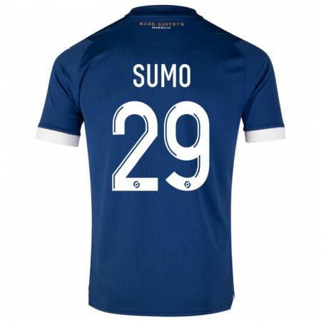 Kandiny Niño Camiseta Eva Sumo #29 Azul Oscuro 2ª Equipación 2023/24 La Camisa Chile