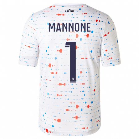 Kandiny Niño Camiseta Vito Mannone #1 Blanco 2ª Equipación 2023/24 La Camisa Chile