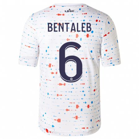 Kandiny Niño Camiseta Nabil Bentaleb #6 Blanco 2ª Equipación 2023/24 La Camisa Chile