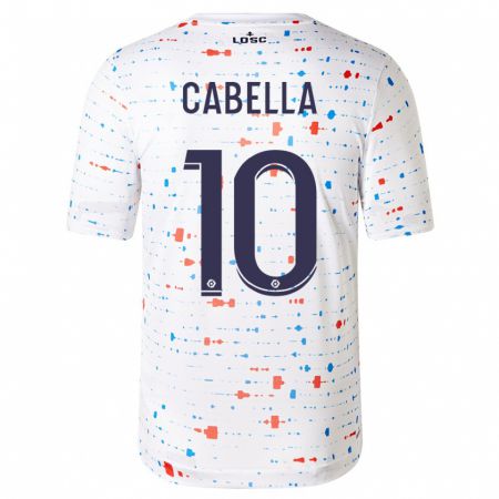 Kandiny Niño Camiseta Rémy Cabella #10 Blanco 2ª Equipación 2023/24 La Camisa Chile