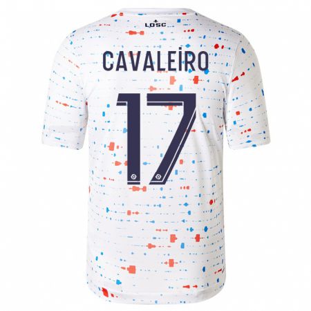 Kandiny Niño Camiseta Ivan Cavaleiro #17 Blanco 2ª Equipación 2023/24 La Camisa Chile