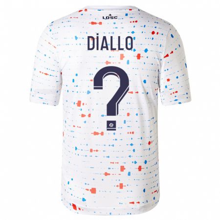Kandiny Niño Camiseta Alpha Diallo #0 Blanco 2ª Equipación 2023/24 La Camisa Chile