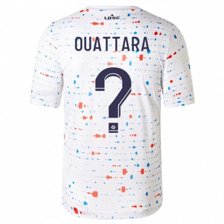 Kandiny Niño Camiseta Fadiga Ouattara #0 Blanco 2ª Equipación 2023/24 La Camisa Chile