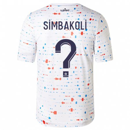 Kandiny Niño Camiseta Mamadou Simbakoli #0 Blanco 2ª Equipación 2023/24 La Camisa Chile
