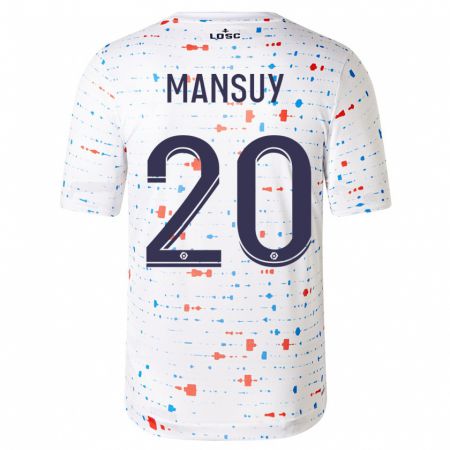 Kandiny Niño Camiseta Heloise Mansuy #20 Blanco 2ª Equipación 2023/24 La Camisa Chile