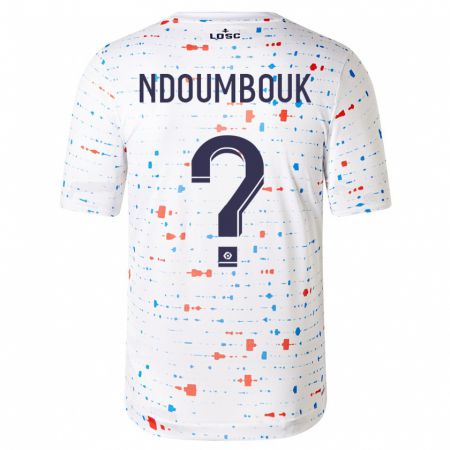 Kandiny Niño Camiseta Marlyse Ngo Ndoumbouk #0 Blanco 2ª Equipación 2023/24 La Camisa Chile