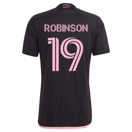 Kandiny Niño Camiseta Robbie Robinson #19 Negro 2ª Equipación 2023/24 La Camisa Chile