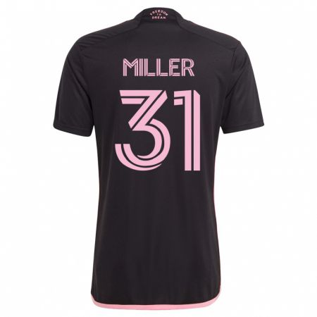 Kandiny Niño Camiseta Kamal Miller #31 Negro 2ª Equipación 2023/24 La Camisa Chile