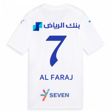 Kandiny Niño Camiseta Salman Al-Faraj #7 Blanco 2ª Equipación 2023/24 La Camisa Chile