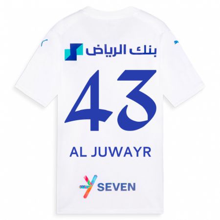 Kandiny Niño Camiseta Musab Al-Juwayr #43 Blanco 2ª Equipación 2023/24 La Camisa Chile