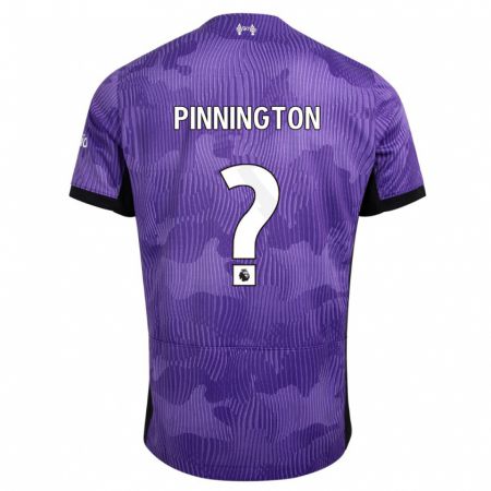 Kandiny Niño Camiseta Carter Pinnington #0 Púrpura Equipación Tercera 2023/24 La Camisa Chile