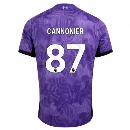 Kandiny Niño Camiseta Oakley Cannonier #87 Púrpura Equipación Tercera 2023/24 La Camisa Chile