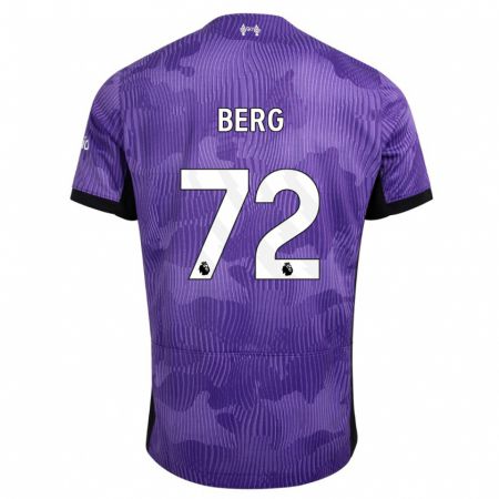 Kandiny Niño Camiseta Sepp Van Den Berg #72 Púrpura Equipación Tercera 2023/24 La Camisa Chile