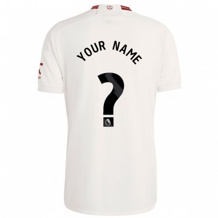 Kandiny Niño Camiseta Su Nombre #0 Blanco Equipación Tercera 2023/24 La Camisa Chile