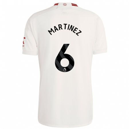 Kandiny Niño Camiseta Lisandro Martínez #6 Blanco Equipación Tercera 2023/24 La Camisa Chile