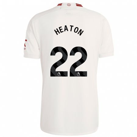 Kandiny Niño Camiseta Tom Heaton #22 Blanco Equipación Tercera 2023/24 La Camisa Chile
