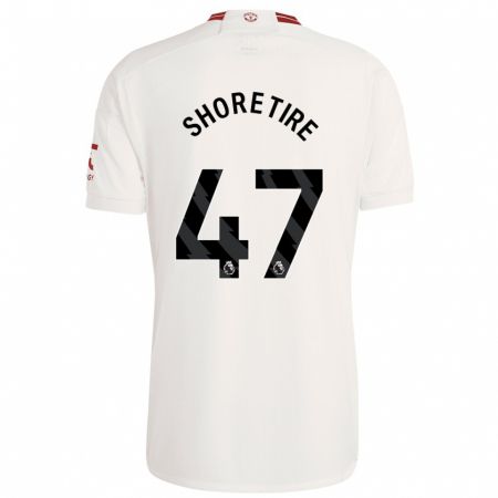 Kandiny Niño Camiseta Shola Shoretire #47 Blanco Equipación Tercera 2023/24 La Camisa Chile