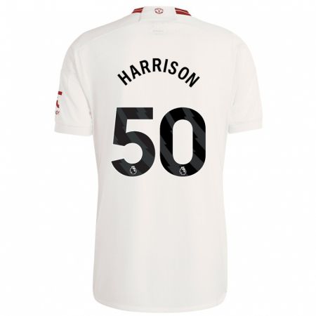 Kandiny Niño Camiseta Elyh Harrison #50 Blanco Equipación Tercera 2023/24 La Camisa Chile