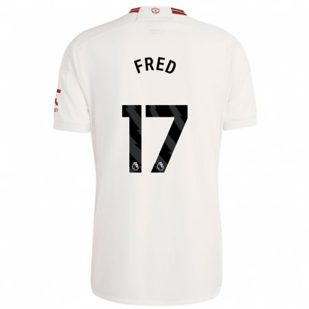 Kandiny Niño Camiseta Fred #17 Blanco Equipación Tercera 2023/24 La Camisa Chile