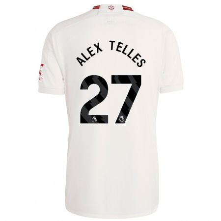 Kandiny Niño Camiseta Alex Nicolao Telles #27 Blanco Equipación Tercera 2023/24 La Camisa Chile