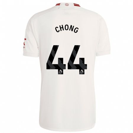 Kandiny Niño Camiseta Tahith Chong #44 Blanco Equipación Tercera 2023/24 La Camisa Chile