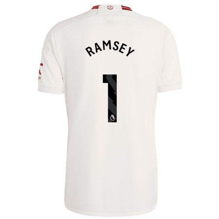 Kandiny Niño Camiseta Emily Ramsey #1 Blanco Equipación Tercera 2023/24 La Camisa Chile