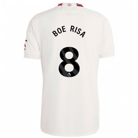 Kandiny Niño Camiseta Vilde Boe Risa #8 Blanco Equipación Tercera 2023/24 La Camisa Chile